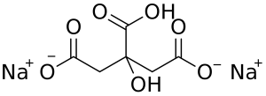 Disodium citrate chemical structure